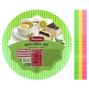 Franzeluta Colored Wafer Sheets Trio 120g - Deliciously Vibrant And Thin Wafers For Artistic Pastry Creations - 1 of 1