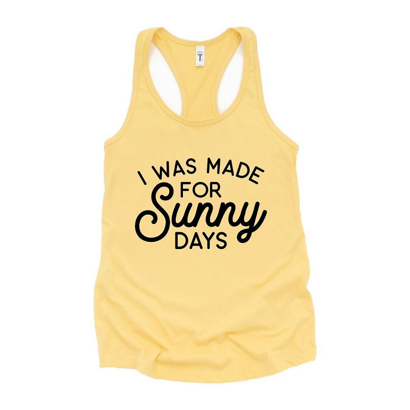 Simply Sage Market Women's I Was Made For Sunny Days Graphic Racerback Tank, 1 of 4