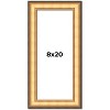 PosterPalooza | Panoramic Traditional Gold Picture Frame - UV Acrylic, Foam Board Backing, Hanging Hardware - 2 of 4