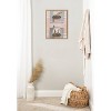 Kate & Laurel All Things Decor 18"x24" Sylvie Giraffe Neighbors Framed Canvas Wall Art by July Art Prints Zoo Animal City - 2 of 4