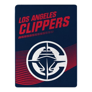 Sweet Home Collection NBA Los Angeles Clippers Microfiber Plush Throw Blanket - 1 of 4