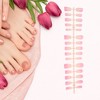 Unique Bargains Gradient Short Coffin Fake Nails 1 Pc - 4 of 4