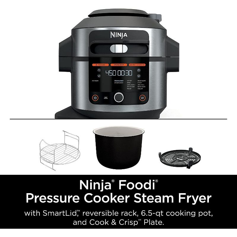 Ninja OL501 Foodi 14-in-1 6.5 Quart Pressure Cooker Steam Fryer with SmartLid, 2 of 9