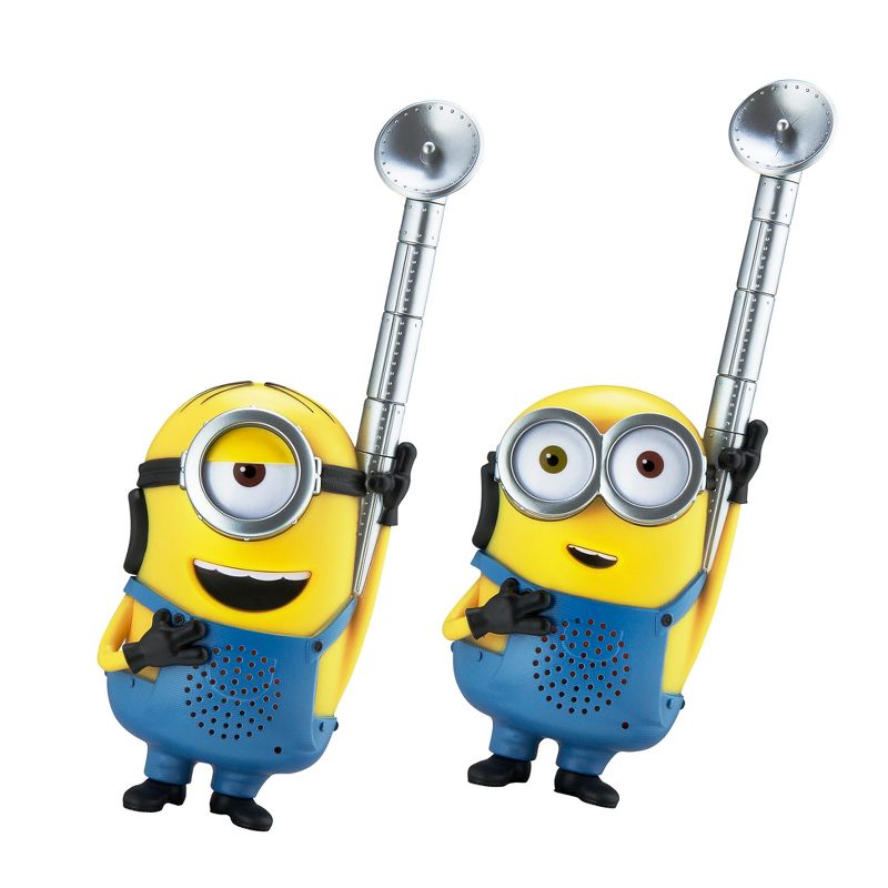 eKids Minions Walkie Talkies for Kids, Indoor and Outdoor Toys for Fans of Minions Toys - Yellow (MS-210.EX0MI), 1 of 4