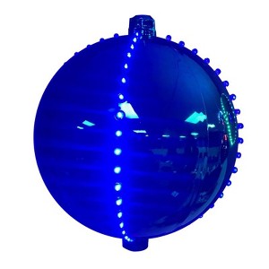 Celebrations Platinum LED Blue 6 in. Lighted Blue Ornament 1 pk - 1 of 1