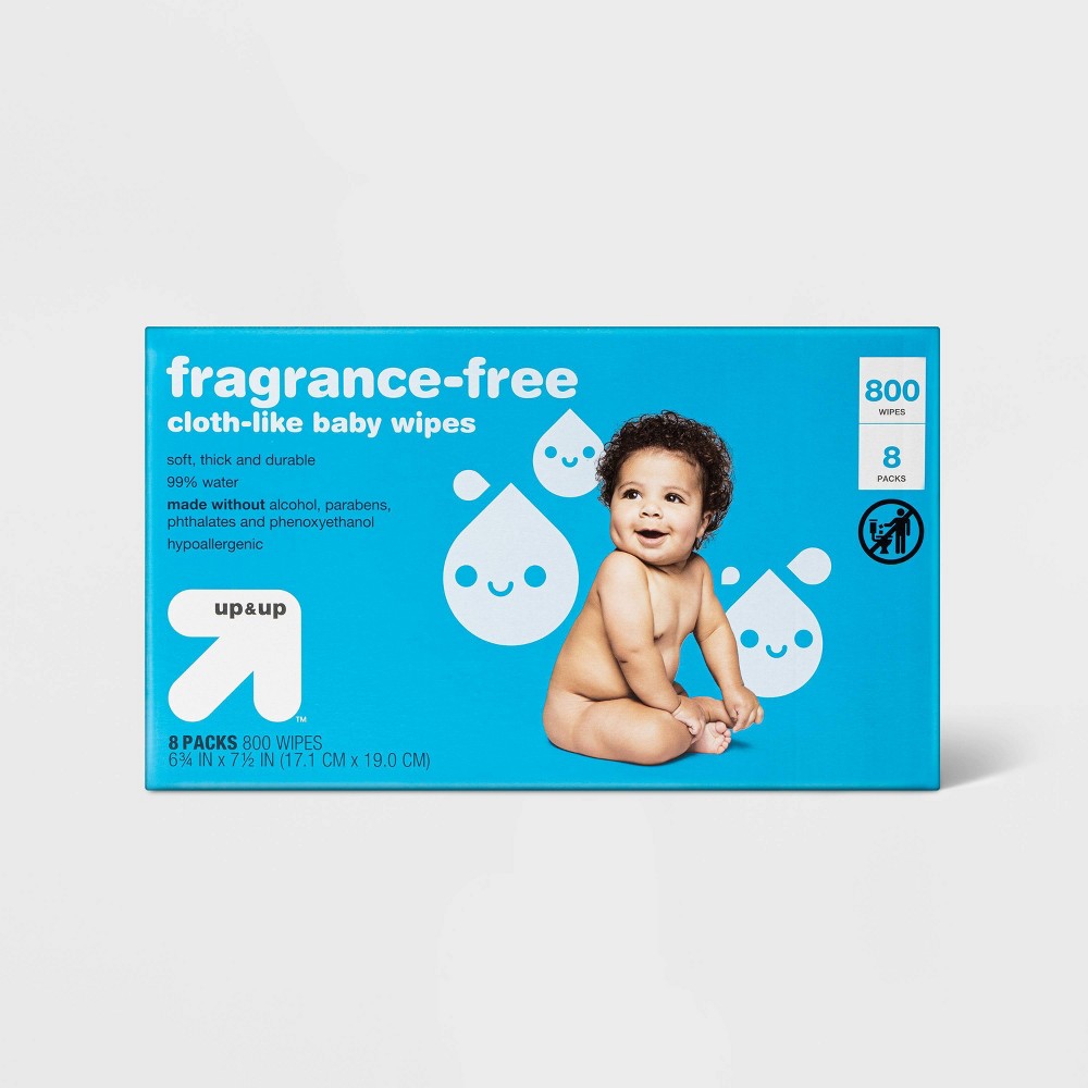 Photos - Baby Hygiene Fragrance Free Baby Wipes Refill Pack - 800ct - up & up™