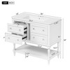 Okak Modern Freestanding Bathroom Vanity with Sink Combo,Solid Wood Bathroom Storage Cabinet with 4/6 Drawers & Bottom Shelf - 4 of 4