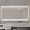 48 x 24 Inch Anti-Fog LED Bathroom Vanity Mirror with 3 Color Dimmable Lighting Horizontal/Vertical Wall Mount - 2 of 4