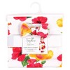 Touched by Nature Infant Girl Organic Cotton Swaddle Blanket and Headband, Hibiscus, One Size - 2 of 3