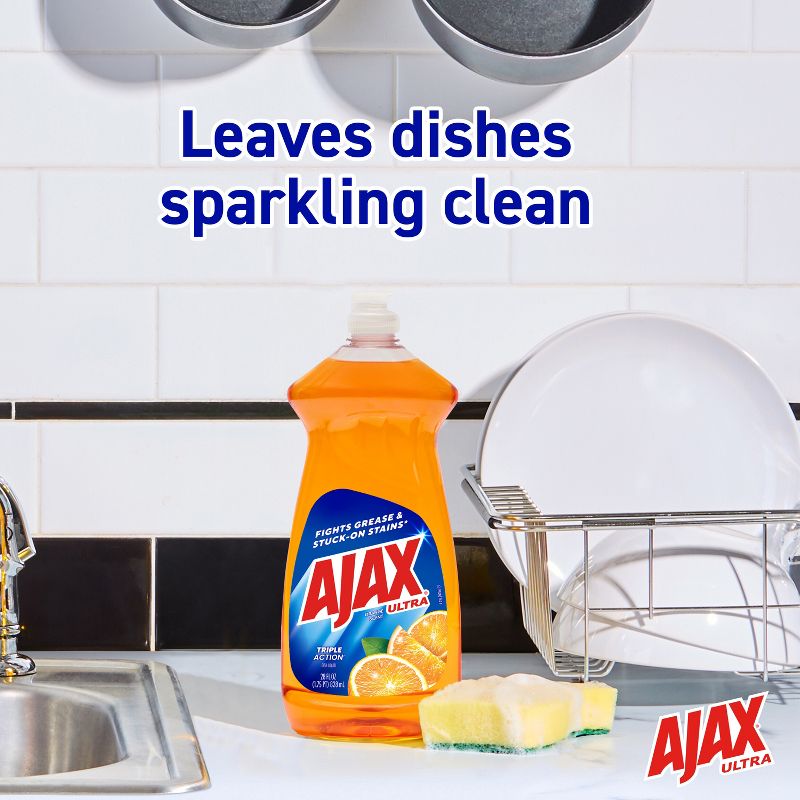Ajax Orange Ultra Triple Action Liquid Dish Soap - 28 fl oz, 4 of 14