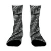 Dsane Black Palm Leaves Women Printed Crew Socks Funny Funky Socks Soft Polyester Novelty Gifts for Artists Men - 3 of 4