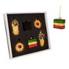 Kurt Adler Noble Gems Cookie Glass Ornament Set, 6-Piece Box Set - 3 of 4