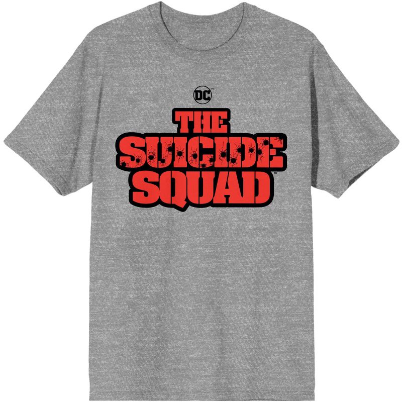 The Suicide Squad Movie Logo Heather Grey Graphic Tee, 1 of 4