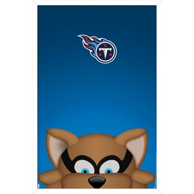 Trends International NFL Tennessee Titans - Drip Helmet 20 Framed Wall  Poster Prints White Framed Version 22.375 x 34