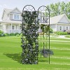Garden Trellis, 11x55 Inch Rustproof Metal Trellis for Climbing Plants, Roses, Vines, Flowers – Outdoor & Potted Plant Support - 2 of 4