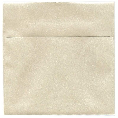 JAM Paper 6 x 6 Square Metallic Invitation Envelopes Stardream Opal 50/Pack GCST500I