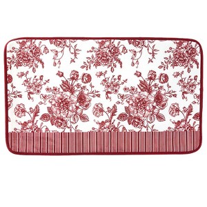 Toile Garden Memory Foam Bath Rug - 1 of 3