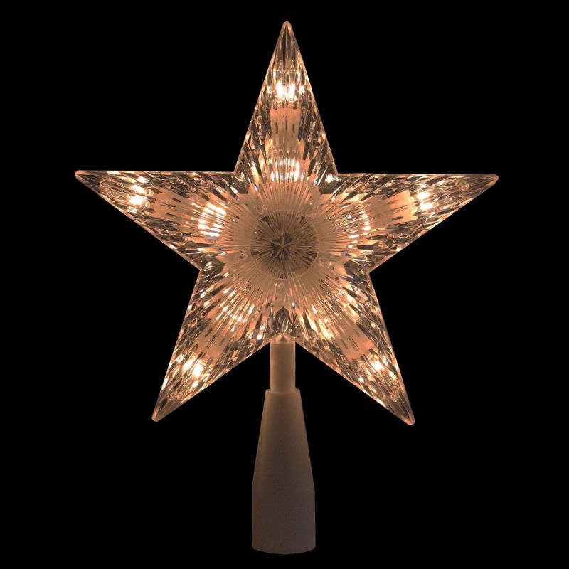 Northlight 7.25" Clear 5-Point Star Traditional Christmas Tree Topper- Clear Lights, 2 of 6