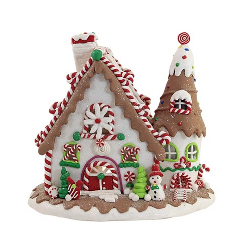 Christmas Gingerbread Led Cookie House White Kurt S. Adler Inc ...