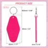 Unique Bargains Rhombus Retro DIY Crafts Blank Vintage Motel Keychain - 2 of 4