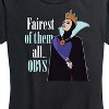 Women's - Disney Princess - Fairest of Them all Obvs Short Sleeve Graphic T-Shirt - 2 of 4