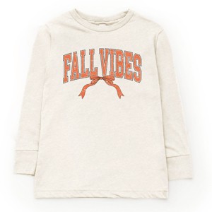 Varsity Fall Vibes Coquette - Youth Long Sleeve Graphic T-Shirt and Toddler Long Sleeve Graphic Tee - 1 of 3