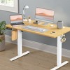 MAYEERTY 55in Computer Desk with Storage, Modern Writing Desk with Fabric Drawers for Home Office, Black - 3 of 4