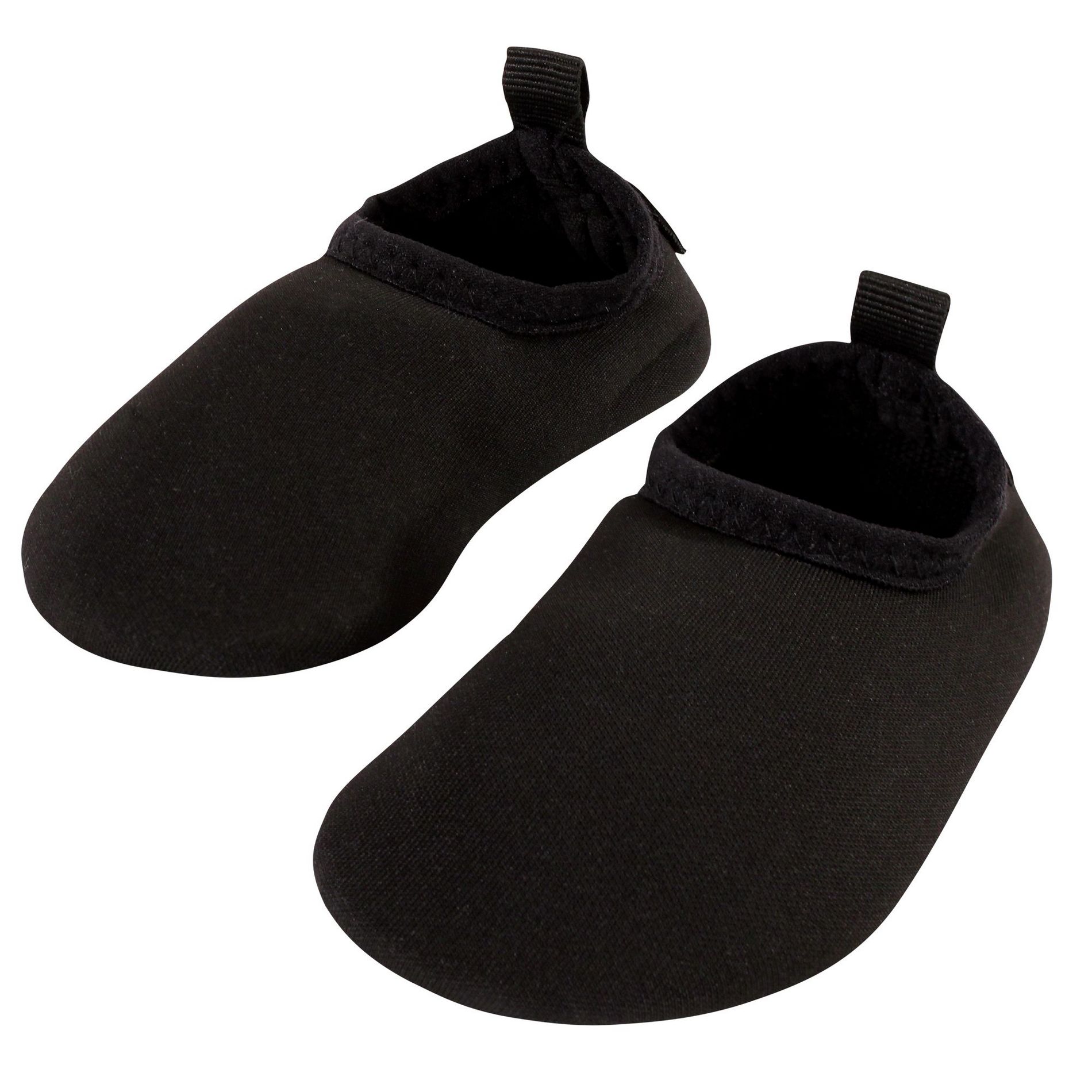Hudson Baby Infant and Toddler Water Shoes for Sports, Yoga, Beach and Outdoors, Solid Black, 9-10 Toddler