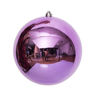 Season's Designs Christmas Tree 10" Fuschia Shiny Shatterproof Seamless