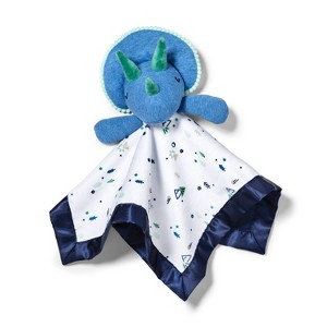 Small Security Blanket Blue Dino - Cloud Island Blue/White