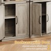 CuisinSmart 68.7" Tall 5-Shelf Bookcase, Farmhouse Wooden Bookshelf, Freestanding 5-Tier Display Cabinet for Living Room, Bedroom, Office - 4 of 4