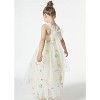 2Bunnies Girls' 3-12Y Floral Garden Embroidered Tulle Strap Flower Girl Dress Maxi - 2 of 4