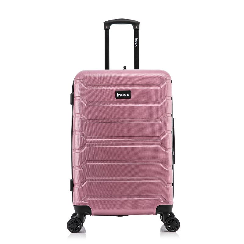 InUSA Trend Lightweight Hardside Medium Checked Spinner Suitcase , 3 of 8