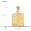 Black Bow Jewelry 14k Yellow Gold Texas A&M Aggies NCAA Small Pendant - 2 of 3