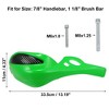 Unique Bargains Universal Motorcycle Handlebars Green 1 Pair - 4 of 4
