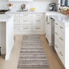 Machine Washable Runner Rugs 2x6 Modern Farmhouse Area Rugs with Non-Slip Backing Gradient Woven Hallway Rugs Non-Shedding Soft Low Pile Rug - 4 of 4