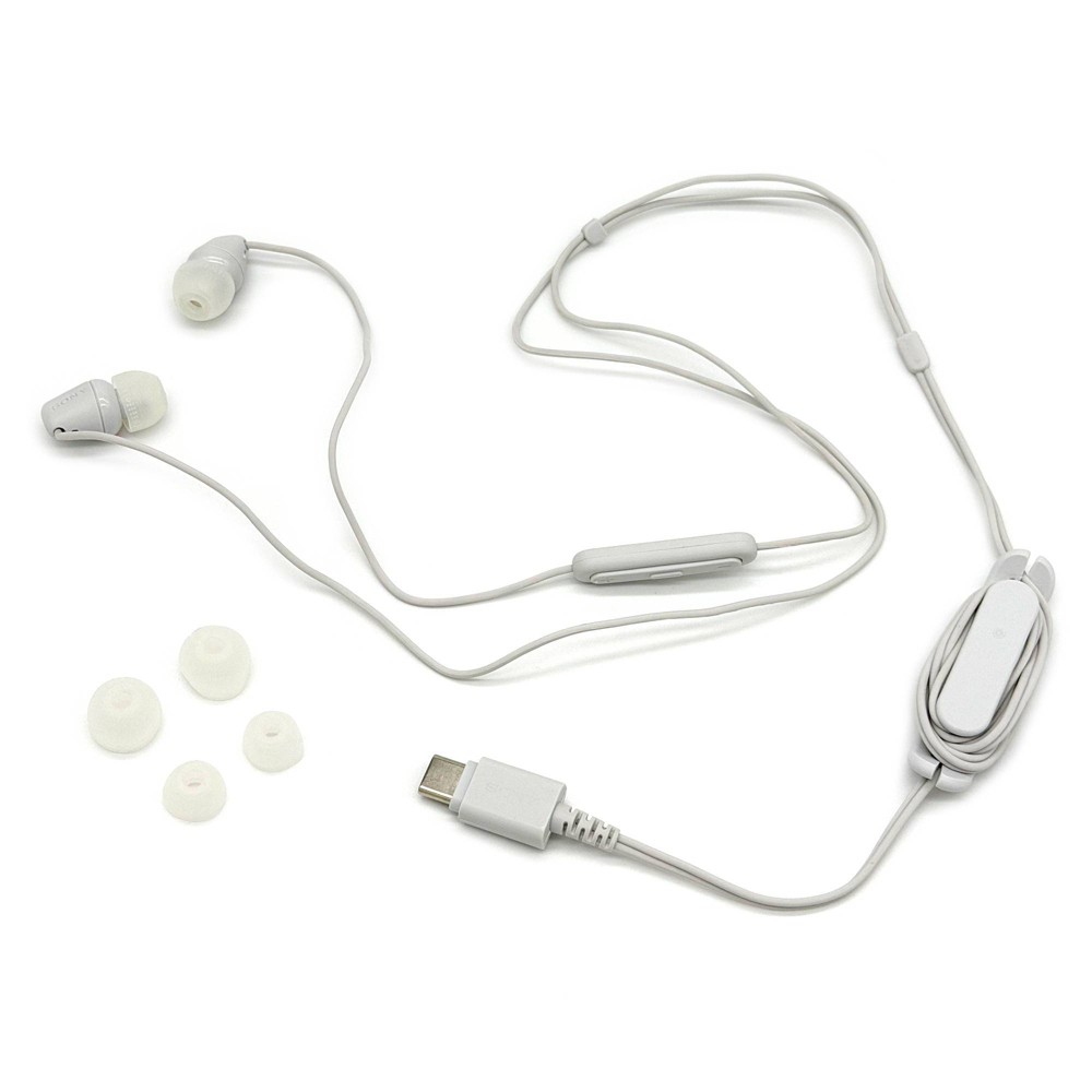 Refurbished Sony IER-EX15C USB-C Wired In-Ear Headphones - White - Target Certified Refurbished