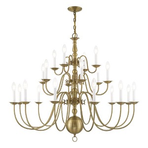 Livex Lighting Williamsburgh 22 - Light Chandelier in  Antique Brass - 1 of 4