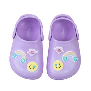Sweethearts Girls' Clogs with Candy & Rainbow Design (Toddler) - 1 of 4