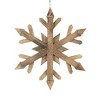 Whisen Fir Wood Snowflake Ornament, 21.7” Dimension, Perfect Christmas Tree Decor & Gift - 3 of 4