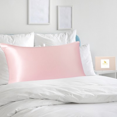 1 Pc King Silk for Hair and Skin Pillowcase Pink - PiccoCasa