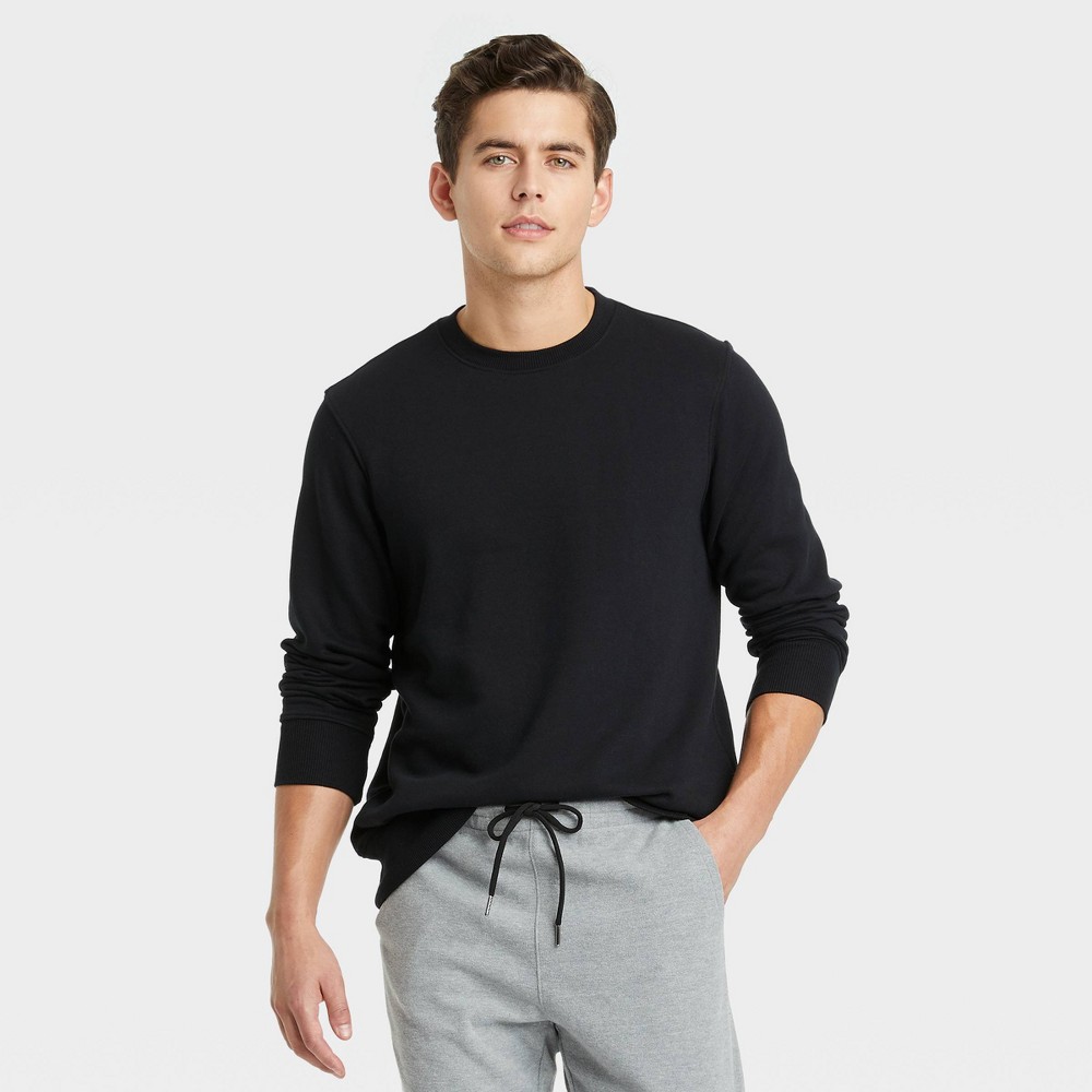 Men's Fleece Sweatshirt - Goodfellow & Co Black L