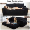 NicBex Convertible 2-in-1 Design Upholstered Loveseat Sofa Bed with Metal Frame,Futon Couch Sleeper Sofa for Living Room,Bedroom - 3 of 4