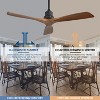 Wanze of Ocean 52 in. Indoor Black Ceiling Fan with Remote Control and 6-Speed Reversible DC Motor - 3 of 4