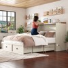 AMERLIFE Farmhouse Murphy Bed with Storage & Charging Station - 2 of 3