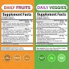 Daily Fruits and Veggies Supplement, 47 Whole Food Fruits and Vegetables for Natural Balance of Vitamins, Minerals & Noni, Bioschwartz, 180ct (2pack) - 3 of 4