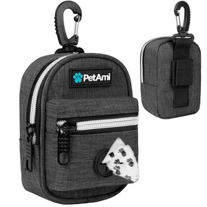 PetAmi Dog Waste Bag Holder for Leash, Pet Waste Dispenser Accessories Treat Pouch, Puppy Walking Travel Camping Supplies Must Have - 1 of 4