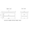42" Shaker Cottage Wide Coffee Table Cherry - Alaterre Furniture: Hardwood Living Room Furniture with Fixed Shelf - 4 of 4