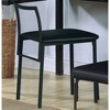 Simple Relax Metal and PU Armless Chair in Black - 2 of 4