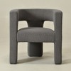 KINWELL 28" Wide Boucle Upholstered Square Armchair - 2 of 4